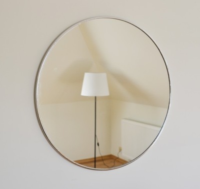 Okrúhle zrkadlo / kruh v striebornom ráme Optiwhite 120